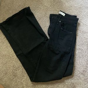 Abercrombie High rise flare black jeans. Size 26